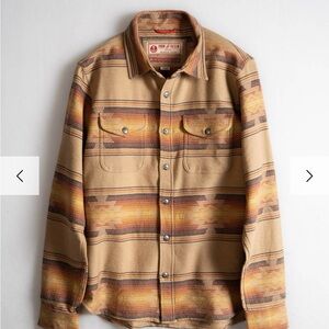 Iron & Resin Men's Brown Patterned Shirt Jacket